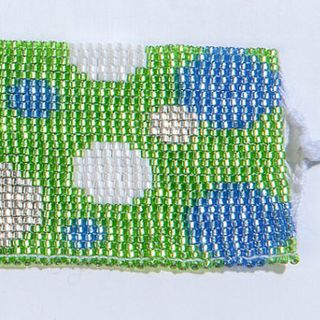Woven bracelet made from Rocailles beads