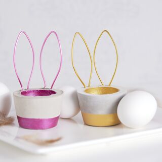 Concrete Bunny Egg Cup