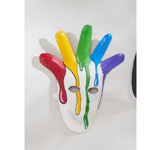 VBS Children's masks, papier-mâché, set of 6
