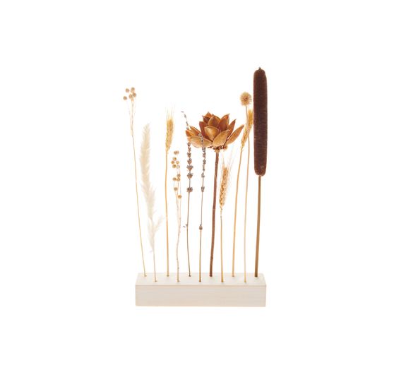 Rico Design wooden stand for dried flowers, 21 x 4 x 5 cm