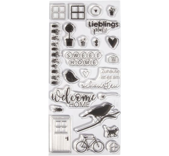 Tampons Clear Stamps « Welcome Home »