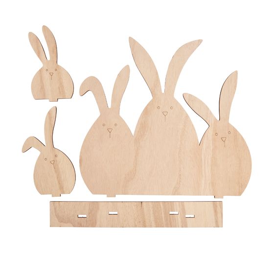 VBS Wooden building kit "Bunny family"
