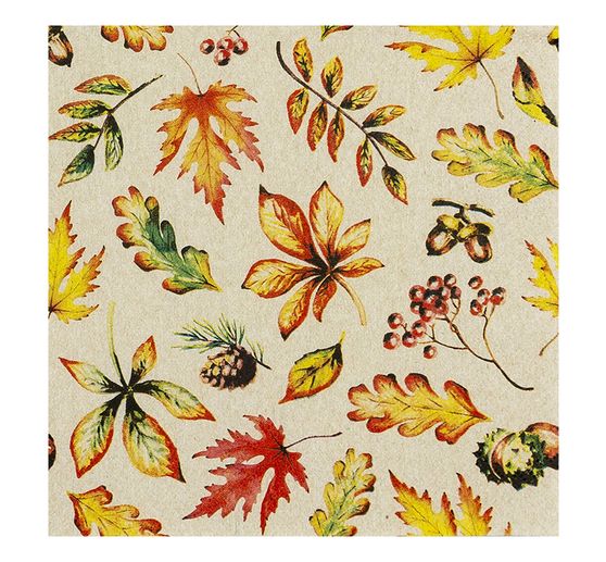 Serviette « Feuilles d'arbre, Naturel »