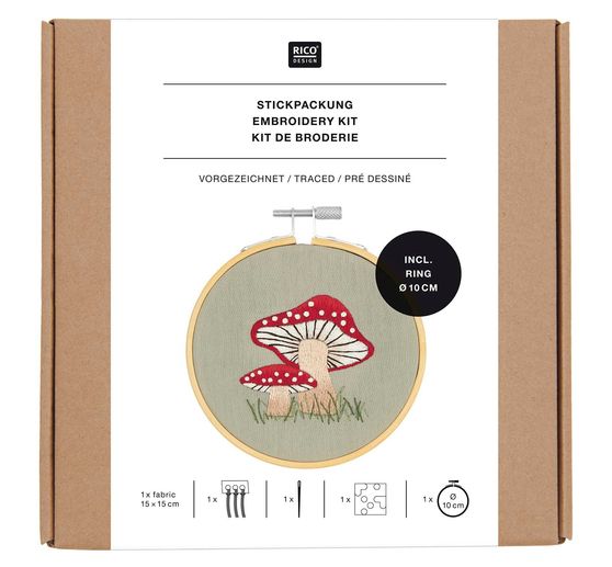 Kit de broderie Rico Design « Shroom »