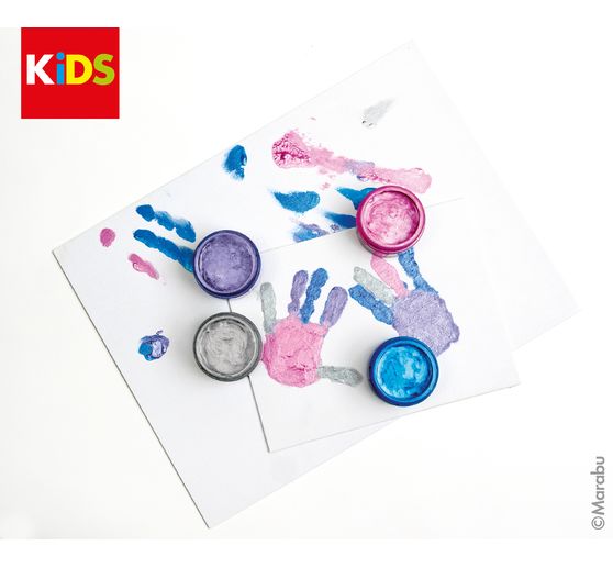 Coffret peinture au doigt Marabu KiDS « Éclat des étoiles »