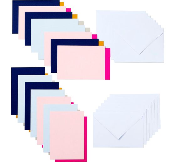 Cricut Joy Cartes doubles avec encarts & enveloppes "Insert Cards", 8,89 x 12,45 cm
