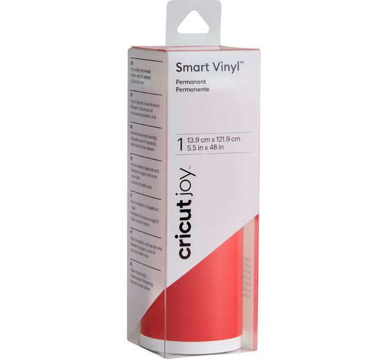 Film vinyle autocollant brillant Cricut Joy « Smart Vinyl – Permanent », 13,9 x 121,9 cm