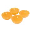 Floating candles rustic "Large", 4 pieces Saffron