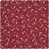 Cotton fabric "Red Nose Reindeer" Red