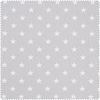 Cotton fabric "Stars Pastel" Grey