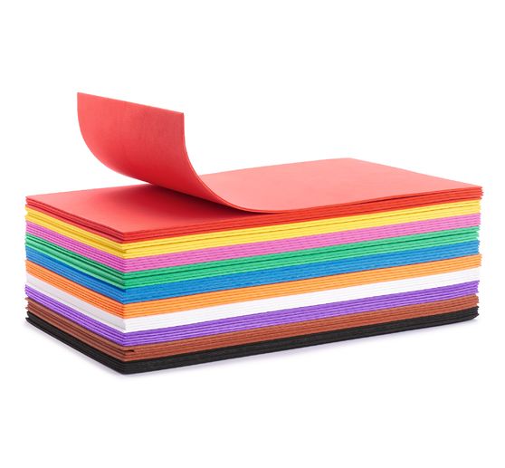 VBS Foam rubber Megapack, 50 pieces, assorted colors