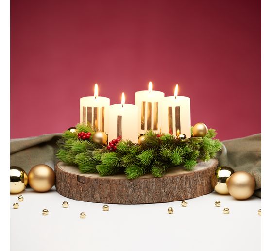 Boules de Noël en verre sur tige