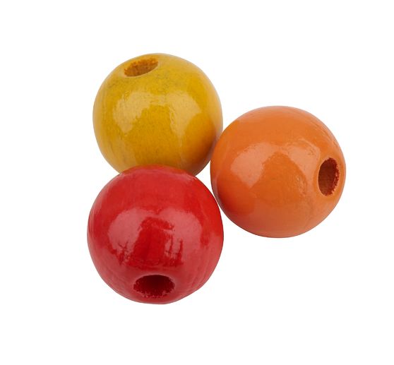 Set de perles en bois, Ø 0,8 mm, 85 pc.