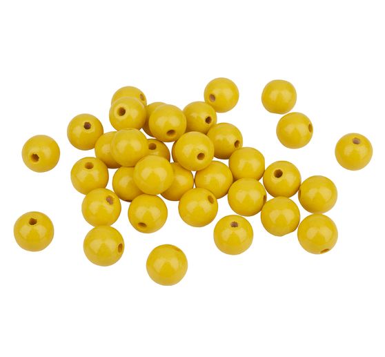 Perles en bois, Ø 12 mm, 30 pc.
