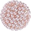 Perles en verre cirées, 100 pc., Ø 4 mm Rose clair