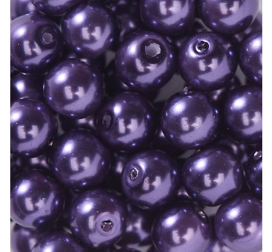 Perles de cire de verre, Ø 6 mm, 55 pièces