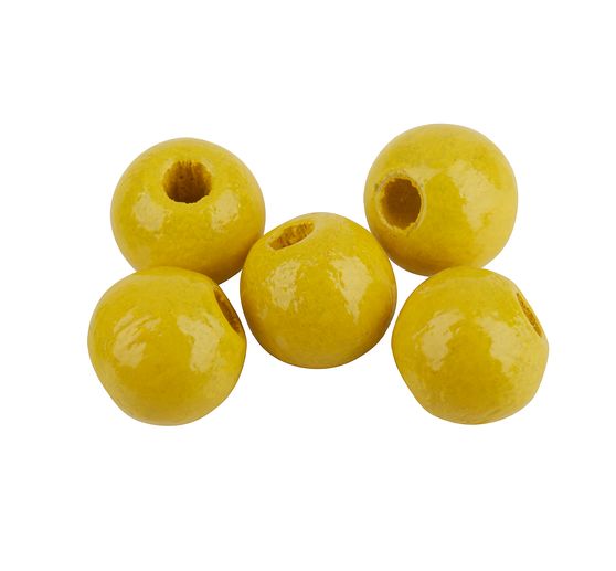 Perles en bois, Ø 6 mm, env. 125 pc.
