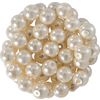 Perles de cire de verre, Ø 6 mm, 55 pièces Blanc perle