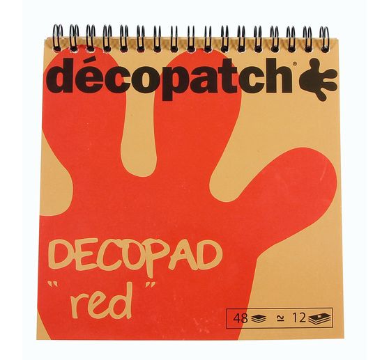 Décopatch Papierblock "Decopad Red"