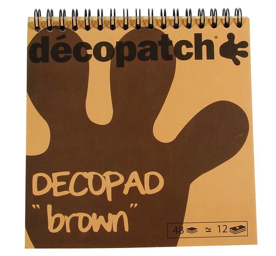 Décopatch Papierblock "Decopad Brown"