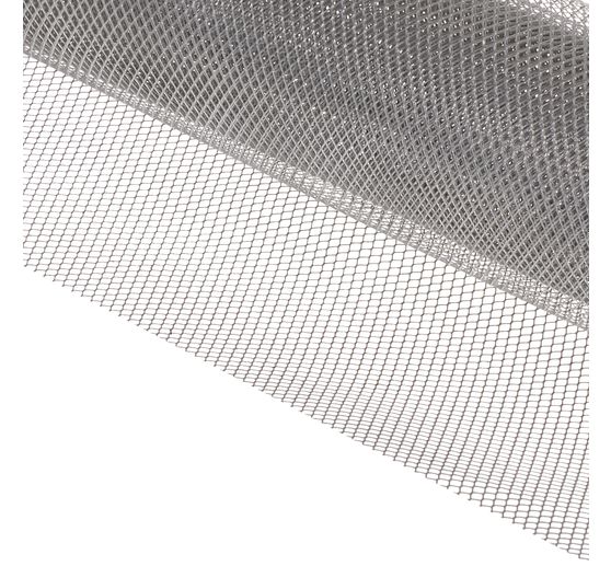 Grillage déco, 2 x 4 mm, 40 x 100 cm, couleur aluminium