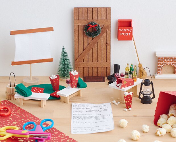 Tomte macht einen Kinoabend